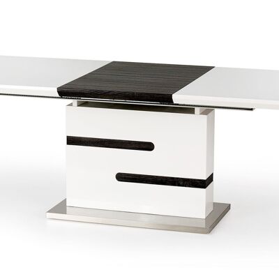 Table à manger extensible Chevenoz blanche
