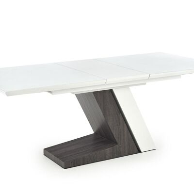 Table à manger extensible Lescourre blanche