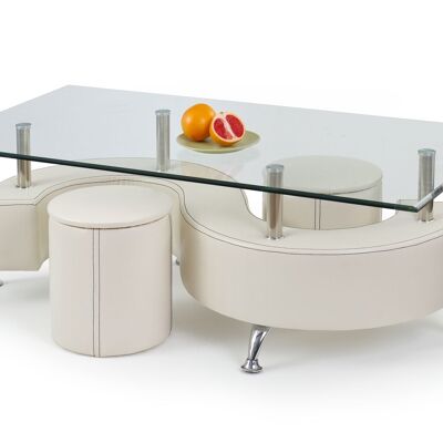 Table basse Badens transparente