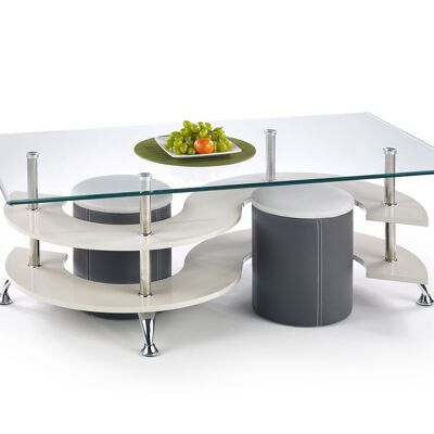 Table basse Landivy transparente
