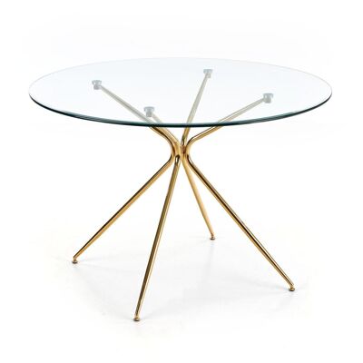 Table à manger Bissezeele transparente