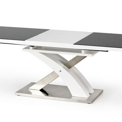 Table à manger extensible Houlgate noire