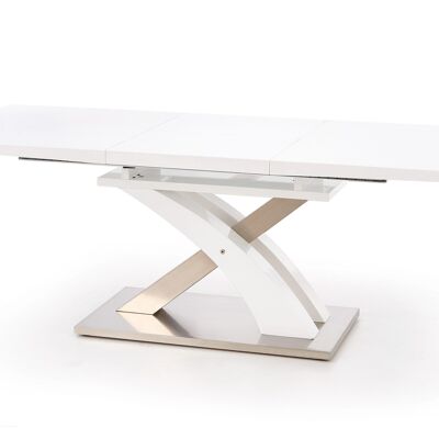 Table à manger extensible Bauquay blanche