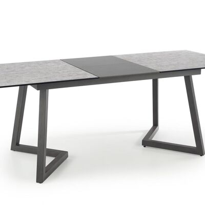 Table à manger extensible Dry grise