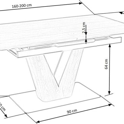 Table à manger extensible Villebret couleur bois