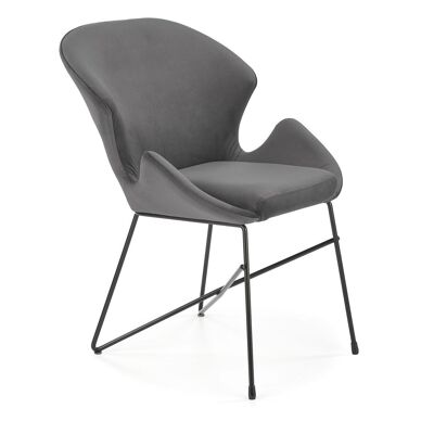 Silla de comedor Porcaro verde, gris - gris