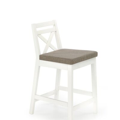 Rotangy Dining Chair White, Wood Color