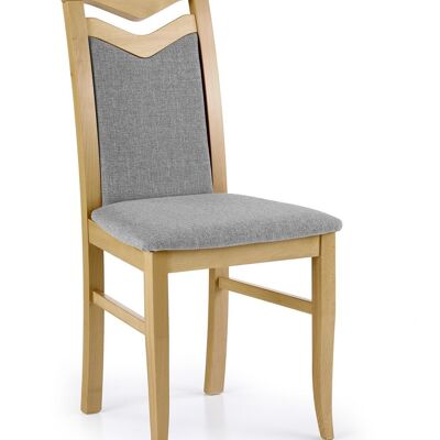 Arlempdes Dining Chair Brown and White, Light Brown, Gray, Brown - Gray