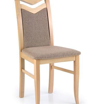 Arlempdes Dining Chair Brown and White, Light Brown, Gray, Brown - Brown