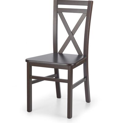 Petroli Dining Chair White, Wood Color, Brown - Brown