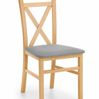 Sedia da pranzo Janze Marrone, Grigio, Colore Legno - Grigio