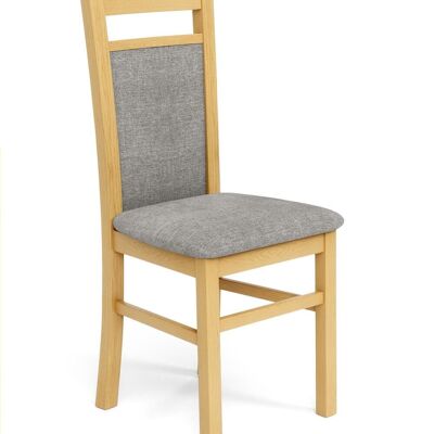 Angliers Dining Chair White, Beige, Gray, Dark Brown - Gray