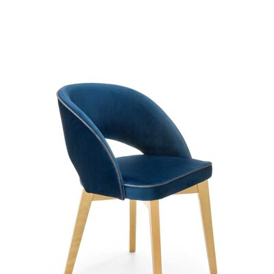 Sedia da pranzo Berriac Grigio, Crema, Verde, Blu, Grigio chiaro - Blu