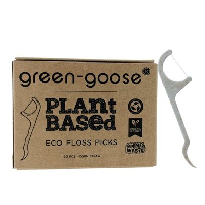green-goose Bio-based Flossers - 50 Pieces