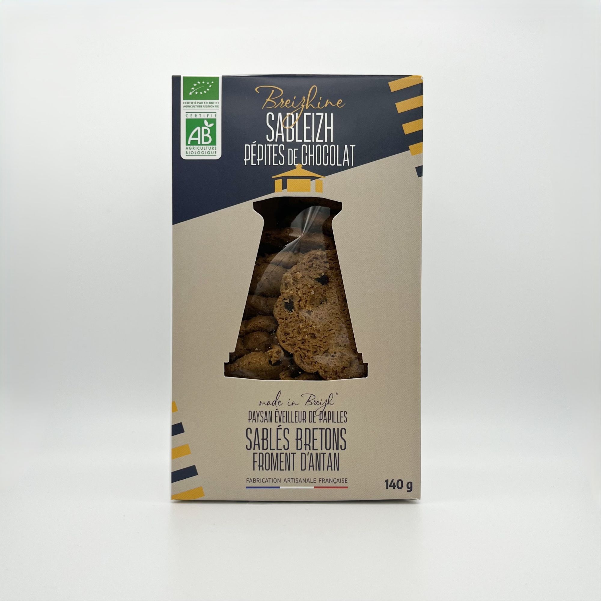 SABLEIZH AUX PÉPITES DE CHOCOLAT - Sablés Breton froment d'antan BIO