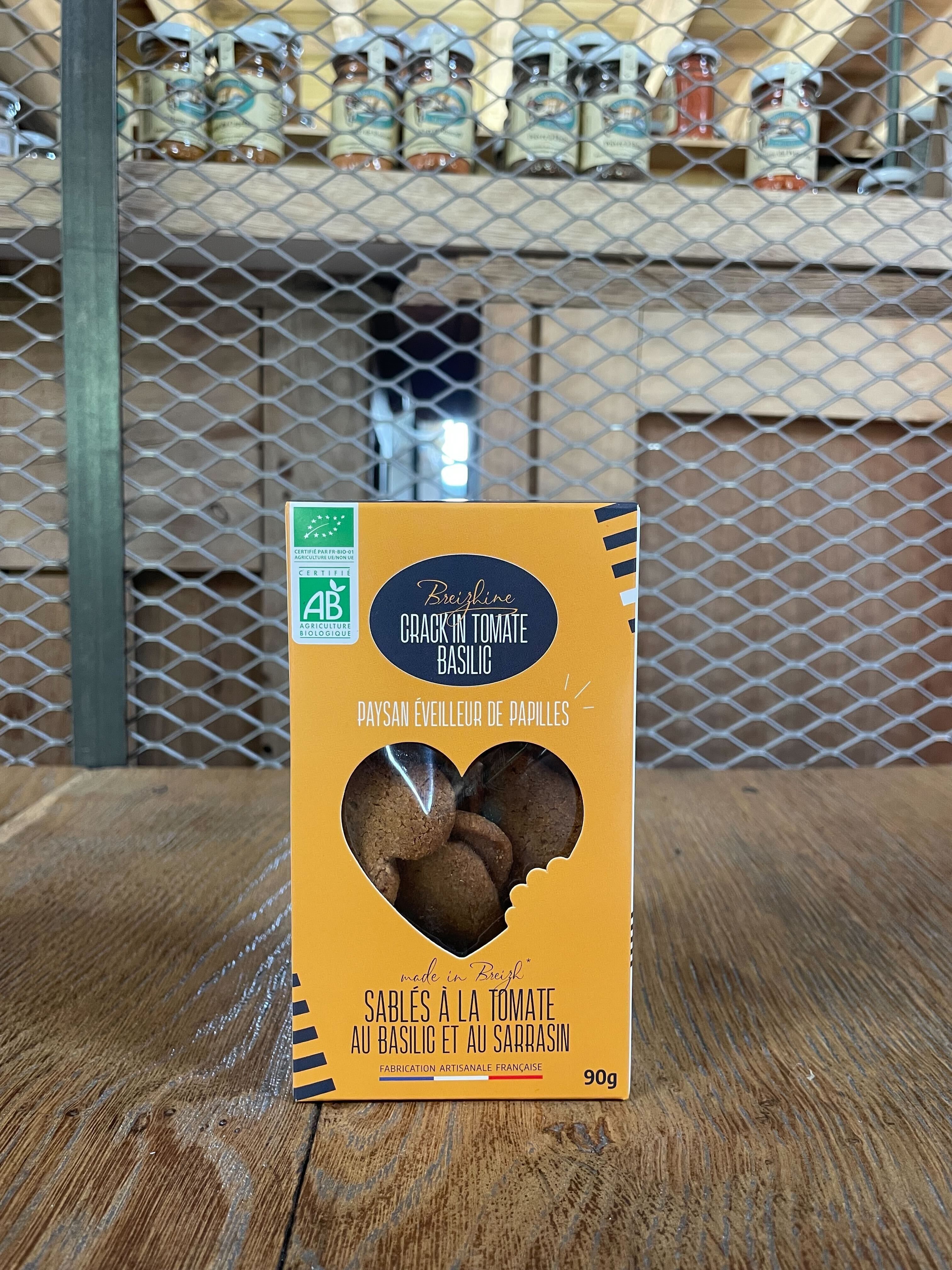 Crack’in pomodoro basilico grano saraceno - Frollini biologici al pomodoro e basilico