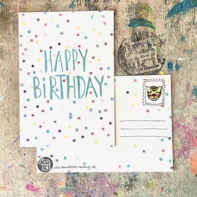 Buon compleanno, cartolina di compleanno