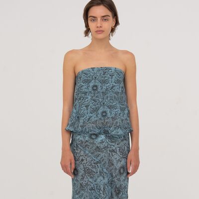 Top estampado con sistema Blue Peony