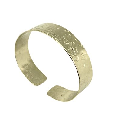 Bracelet manchette Piccolo Moon Landing en laiton plaqué or