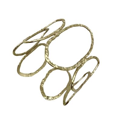 Orion bracelet in adjustable gold-plated brass