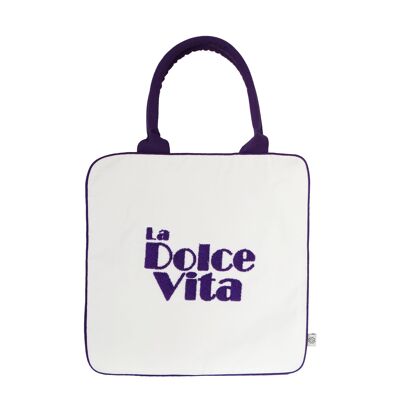 Plum "La Dolce Vita" satchel - M