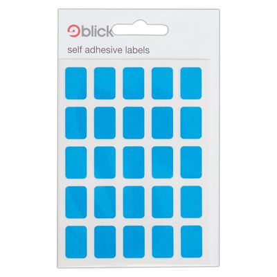 Blick Labels, Blue, Self Adhesive Stickers, Rectangular, 12 x 18mm, 175 Labels, For Home, Office, Family, School, Holiday Calendar Organising, Planner, Rewards Chart, Colour Coding