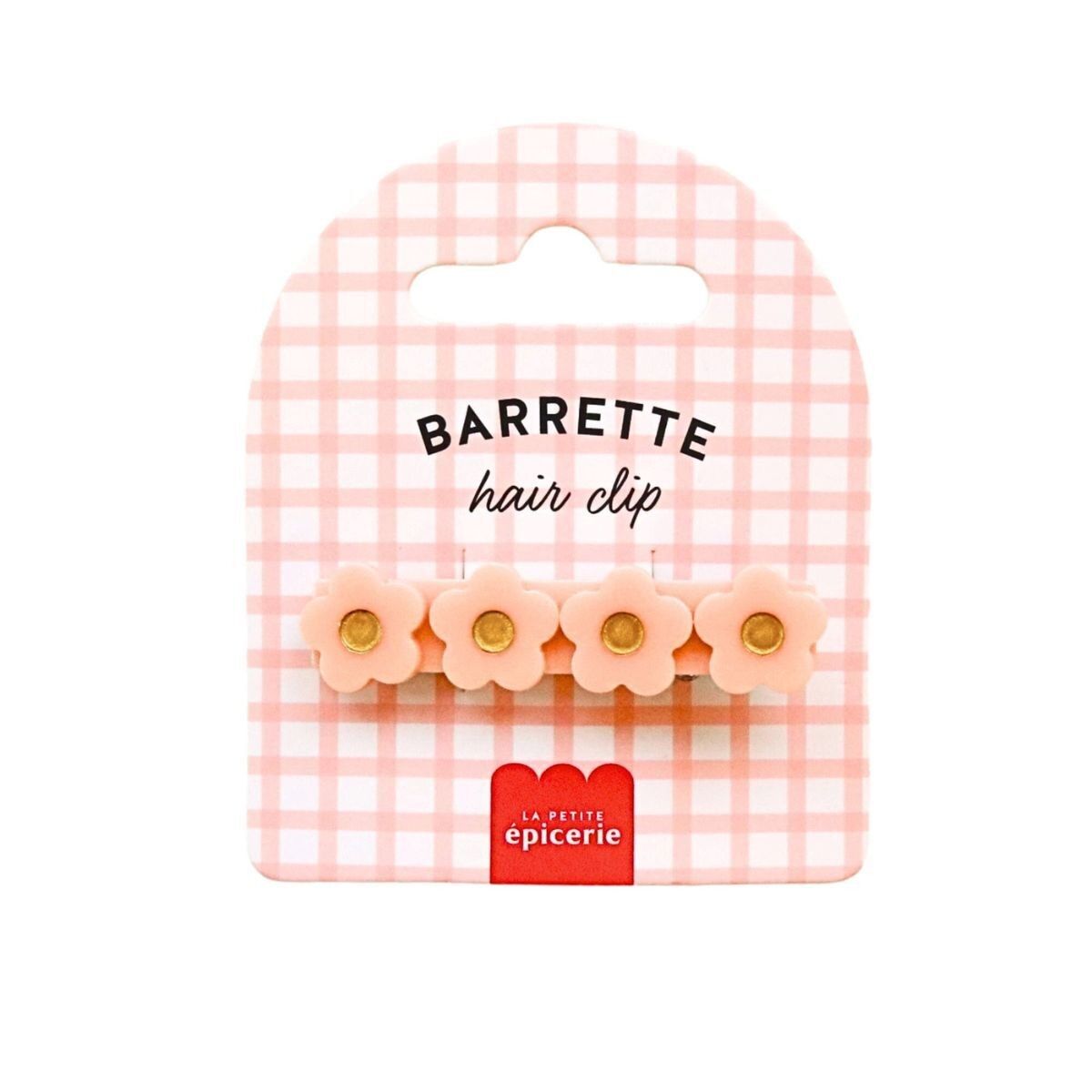 Flower Hair Clip - Peach