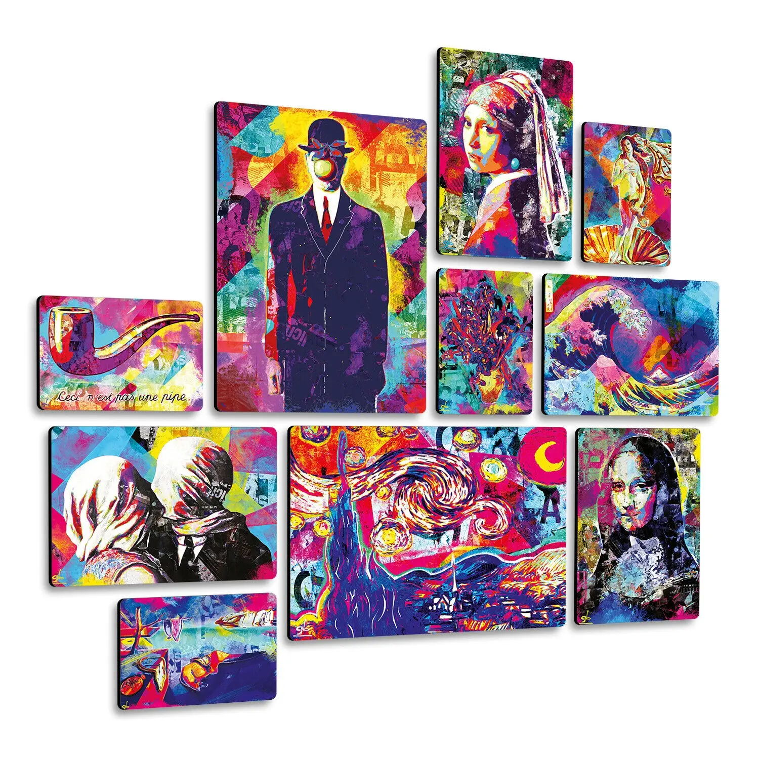 Buy wholesale Set of 10 multi-panel paintings - Pop Art 1