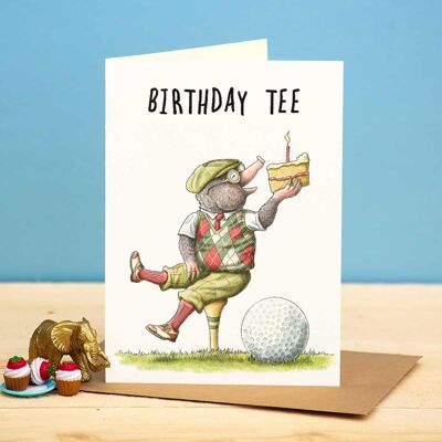 Birthday Tee Card - Birthday Card - Funny