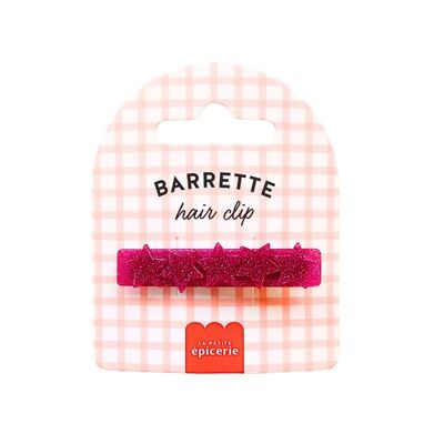 Star hair clip - Fuschia