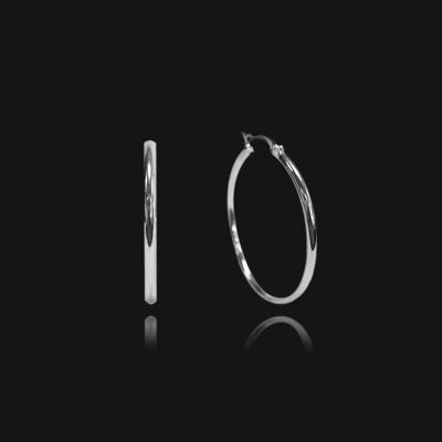 Venice Small Hoop Earrings - Silver