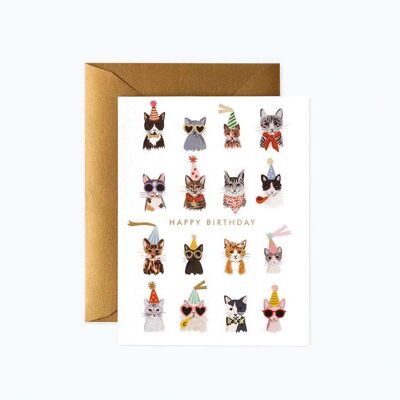 Cool Cats Birthday Greeting Card - Rifle Paper