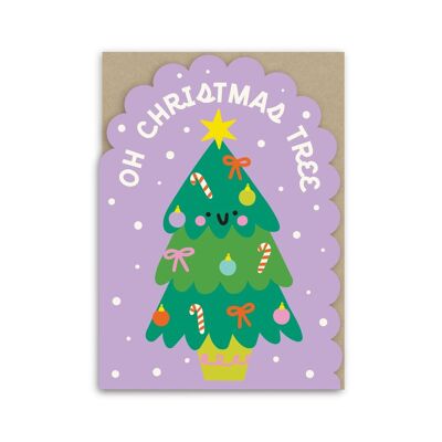 Cartolina di Natale albero di Natale