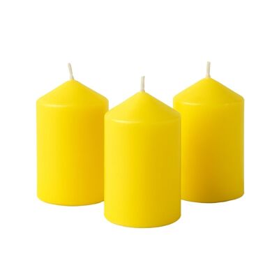 Pack of 3 Citronella Cylinder Candles – 40h Burn Time – For Garden & Patio