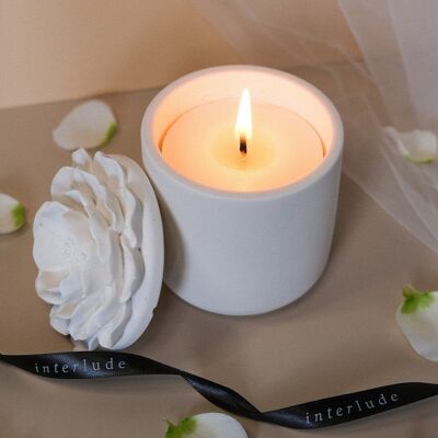 Floral Ceramic Candle