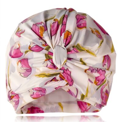Tulips Jersey Lined Drying Turban