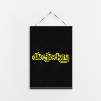 Disc Jockey - - Canvas Art-A3 1