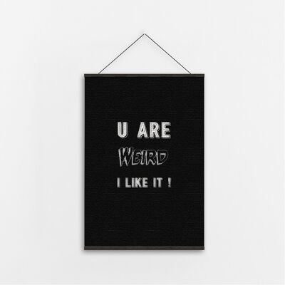 UR Weird - Canvas Art-A3 2