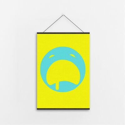 Blue Monday- - Canvas Art-A3 2