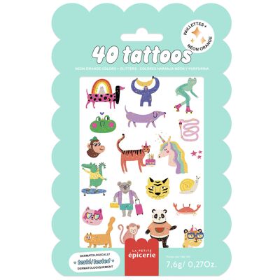 Tattoos Pouch - Cute Animals