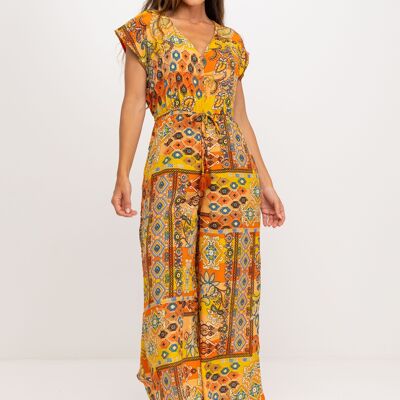 Printed jumpsuit LI9428PE