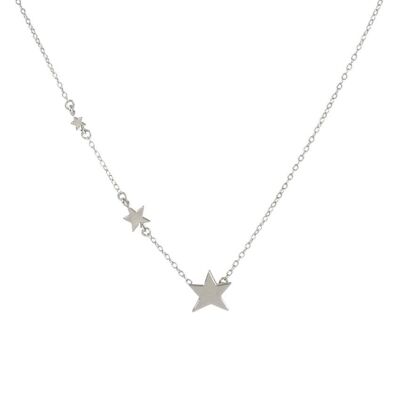 Starry night silver pendant
