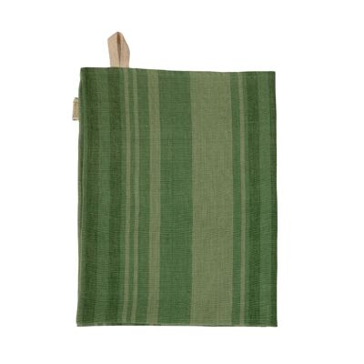 Tea Towel - Stripes Green