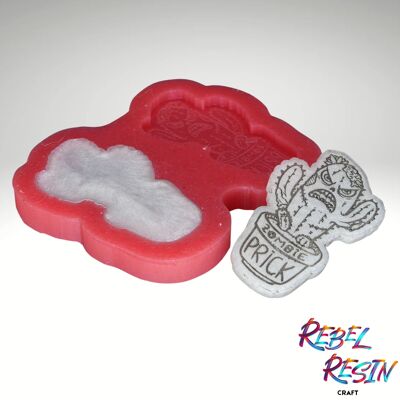 Stampo in silicone a forma di cactus zombi