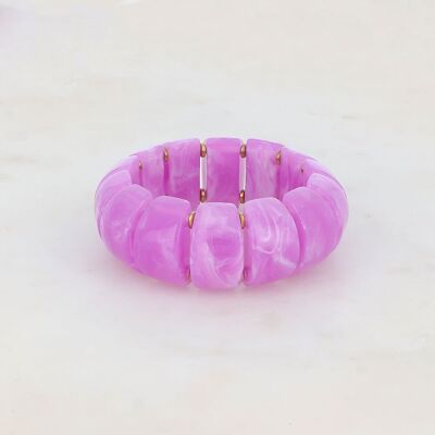 Elastic bracelet with resin