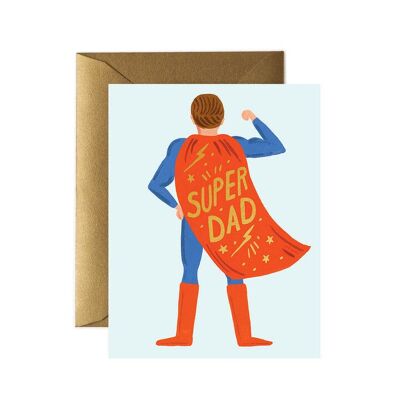 Tarjeta Postal Día del Padre -Super Dad Card - Rifle Paper Co