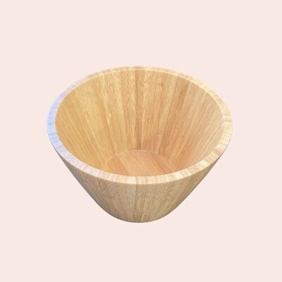 Raw bamboo bowl 20x12 cm
