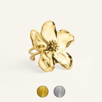 Anello fiore di ibisco