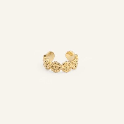 Orecchino/Earcuff Fiore - placcato oro