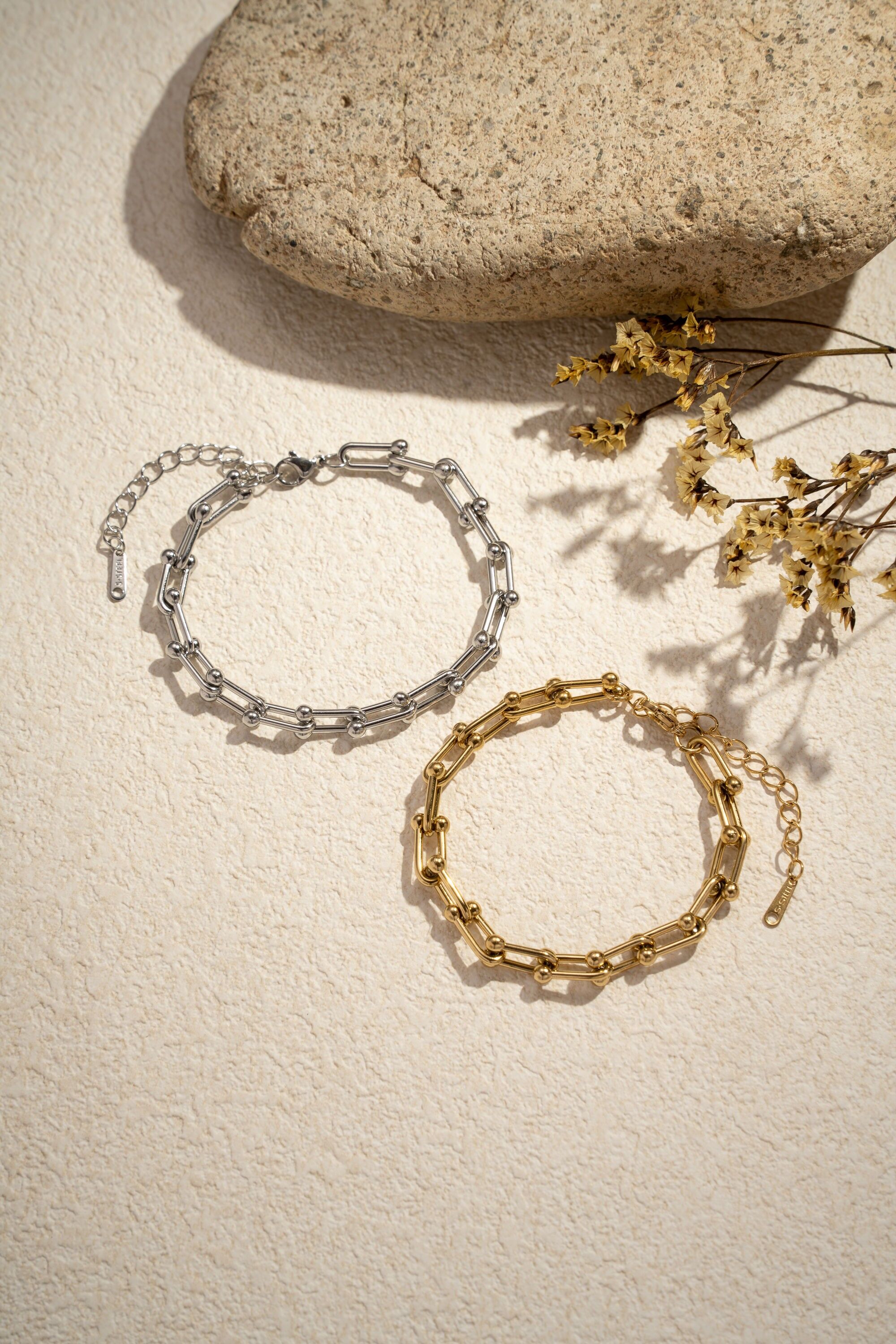 Pulsera de eslabones de acero inoxidable